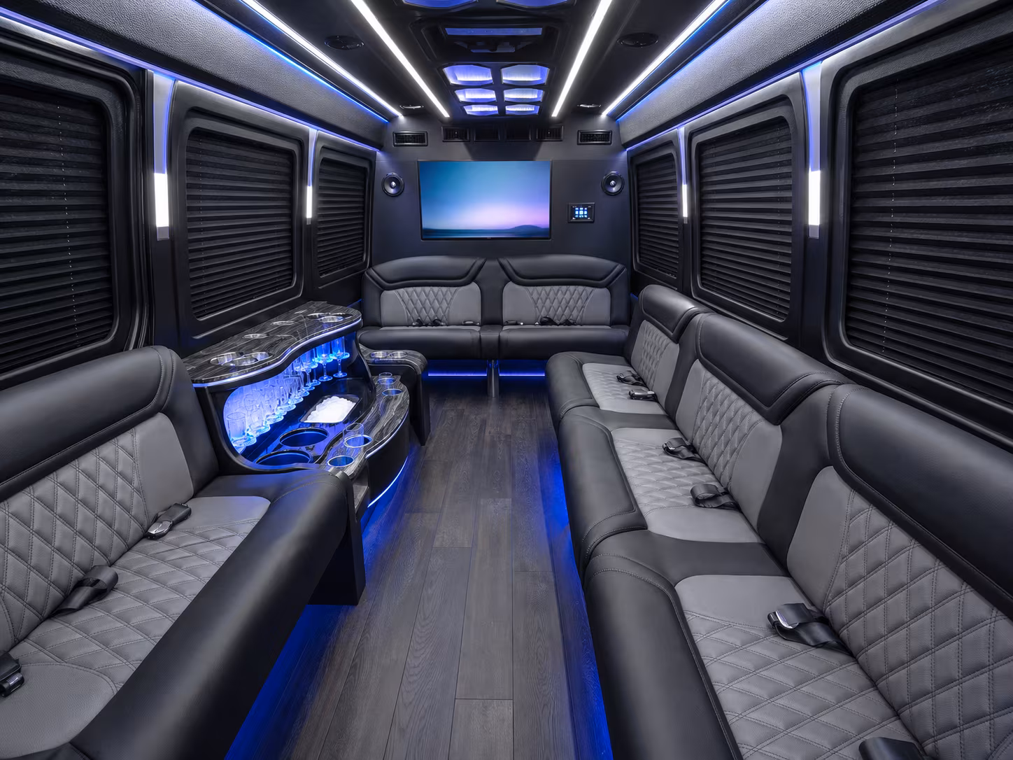 Bronx Airport Shuttle & Transportation party bus exterior
