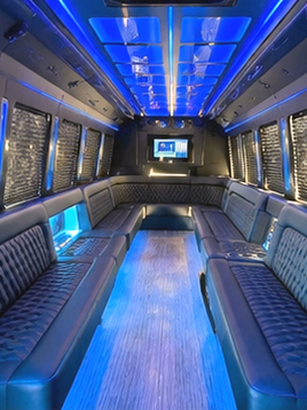 Bronx Bachelor & Bachelorette Transportation party bus interior