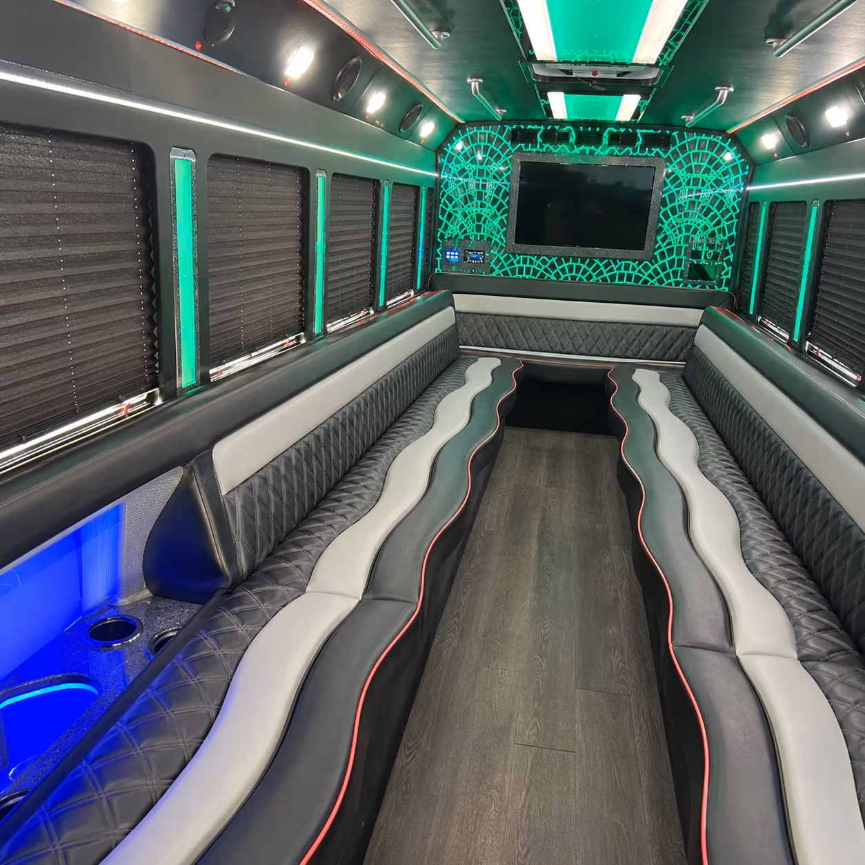 Bronx Birthday, Sweet 16, & Quinceañera Transportation party bus exterior
