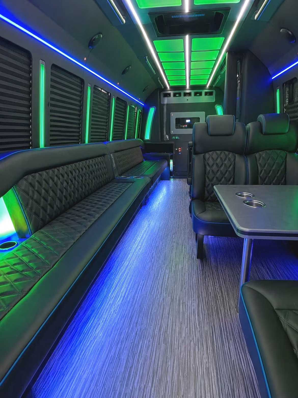 Bronx Concert & Music Festival Transportation party bus interior
