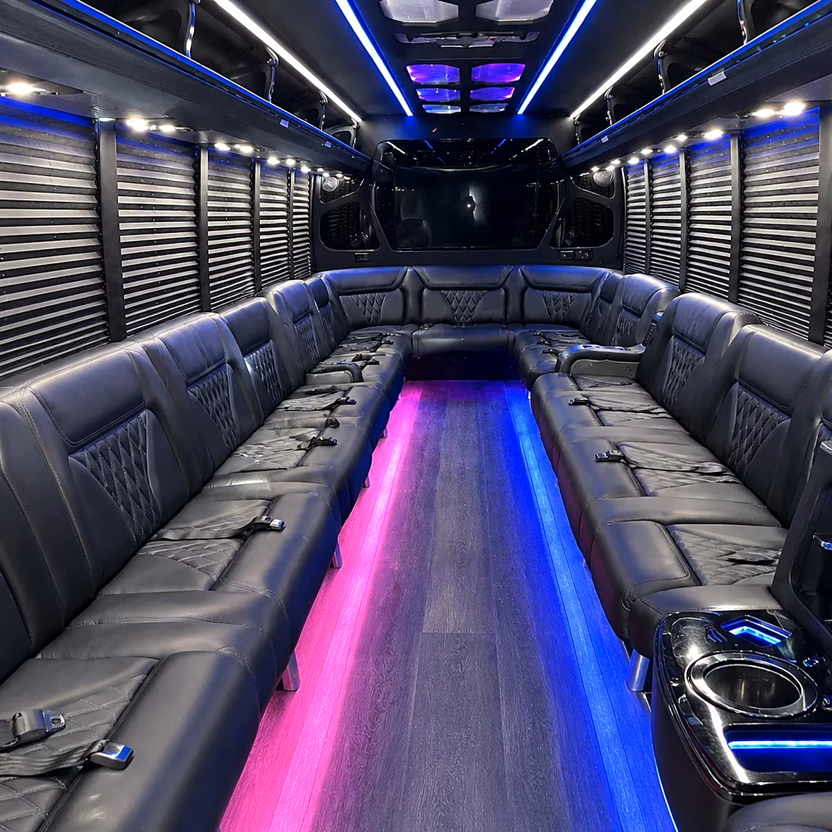 Bronx Private Event Transportation onboard seating
