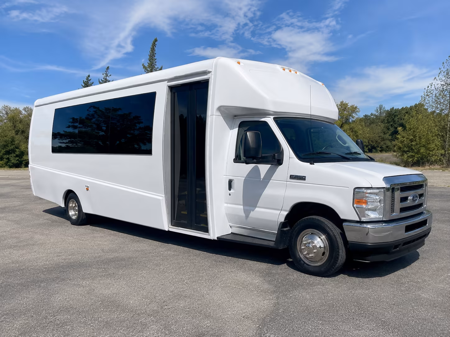 Bronx Wedding Transportation party bus exterior