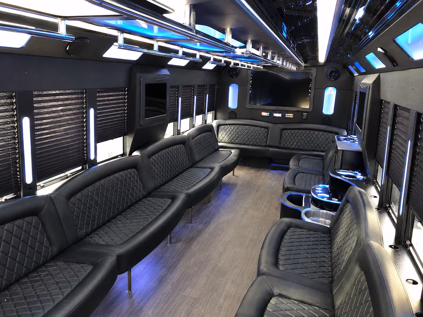 Bronx Wedding Transportation party bus exterior